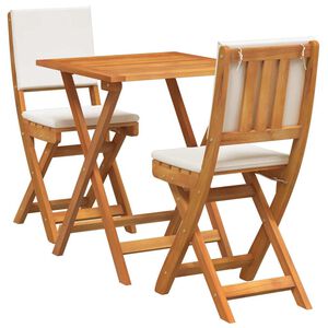 vidaXL Bistroset 3 st Olie naturel Massief Acaciahout