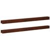 vidaXL Afdekprofiel voor tuinafboording 2 st 100 x 6 x 5 cm