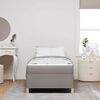 vidaXL Bedframe met matras Taupe 90 x 190 cm Stof