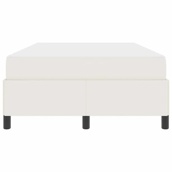 vidaXL Bedframe met matras Cr&egrave;me 120 x 200 cm Stof