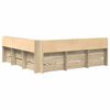 vidaXL Boekenkast Bed met plank Sonoma eiken 180 x 200 cm Bewerkt hout