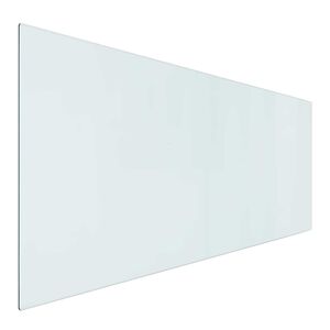vidaXL Vuurplaats Glazen Plaat Doorzichtig 120 x 50 cm Glas