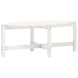 vidaXL Salontafel 118x63x45 cm massief grenenhout wit