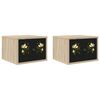 vidaXL Wandkastje BREMEN 2 st Sonoma Eiken 36 x 33 x 25 cm