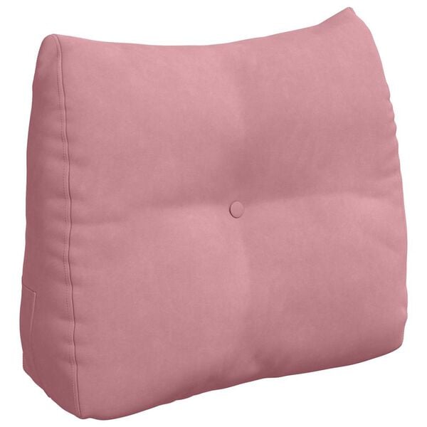 vidaXL Rugkussen Roze 60 x 24 x 50 cm Fluweel