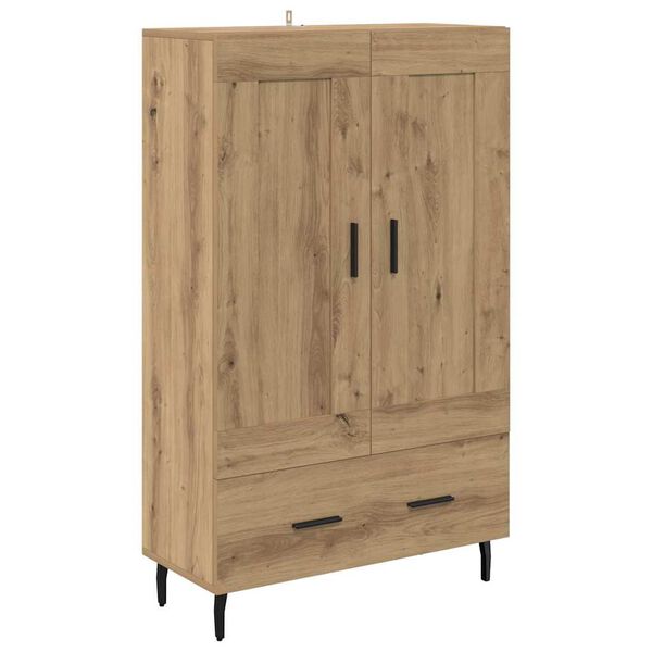 vidaXL Highboard Artisan Eiken 69,5 x 31 x 115 cm Bewerkt hout