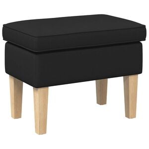 vidaXL Voetenbank Zwart 55 x 35 x 41 cm Stof