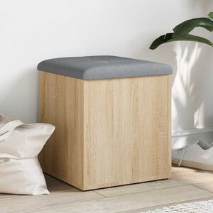 vidaXL Opbergbank Sonoma Eiken 42x42x45 cm Bewerkt Hout