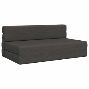 vidaXL Vouwbare Bankbed Donkergrijs 152 x 86,5 x 60 cm Stof