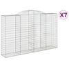 vidaXL Schanskorven 7 st gewelfd 300x50x180/200 cm ijzer