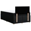 vidaXL Boxspring met matras stof zwart 120x190 cm