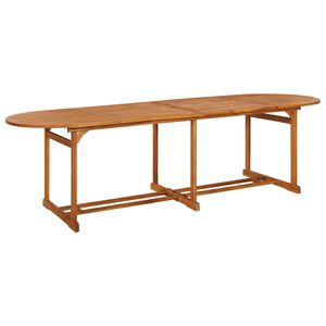 vidaXL Tuintafel 280x90x75 cm massief acaciahout