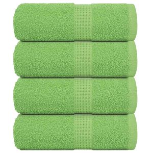 vidaXL Washandjes FROGN 4 st 30x30 cm 360 g/m&sup2; appelgroen