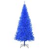 vidaXL Kunstkerstboom met standaard 240 cm PVC blauw