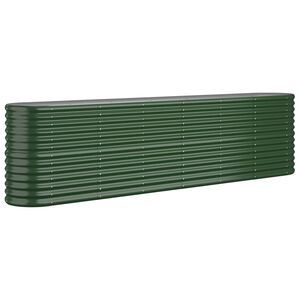 vidaXL Plantenbak 260x40x68 cm gegalvaniseerd staal groen