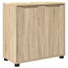 vidaXL Badkamer wastafelkast Sonoma Eiken 60 x 30 x 60 cm Bewerkt hout