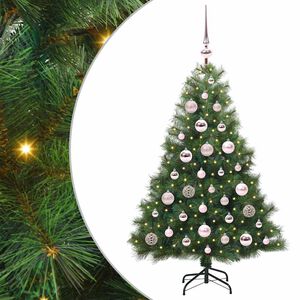 vidaXL Kunstkerstboom met 150 LED met standaard Groen 120 cm PE en PVC