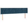 vidaXL Bedframe zonder matras 120x190 cm fluweel donkerblauw