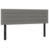 vidaXL Hoofdborden 2 st 72x5x78/88 cm stof donkergrijs