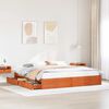 vidaXL Bedframe met lade Wasbruin 180 x 200 cm Massief Vurenhout