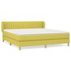 vidaXL Boxspring met matras stof groen 180x200 cm