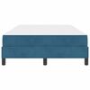 vidaXL Boxspringbed met matras Donkerblauw 120 x 200 cm Stof