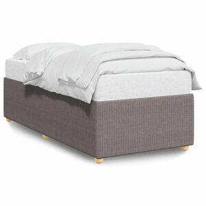 vidaXL Bedframe zonder matras 80x200 cm stof taupe