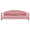 vidaXL Slaapbank met matras 80x200 cm fluweel roze