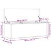 vidaXL Opslagdoos met opslag Oud Hout 102 x 35 x 35 cm Bewerkt hout