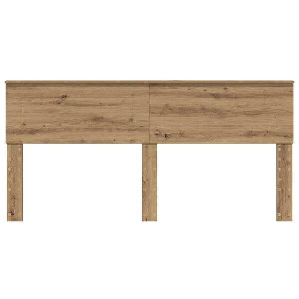 vidaXL Hoofdbord Artisan Eiken 200 cm Bewerkt hout