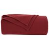 vidaXL Kleden 6 pcs Bordeaux Rood 240 x 220 cm Fleece