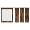 vidaXL Wandgemonteerde kapstok met plank Gerookt eiken 85 x 10 x 45 cm