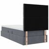 vidaXL Opbergbed met LED met matras Donkergrijs 90 x 200 cm Fluweel