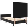 vidaXL Boxspringbed met hoofdeinde Zwart 100 x 200 cm Fluweel