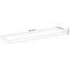 vidaXL Tafelblad rechthoekig natuurlijke rand 160x40x3,8 cm acaciahout