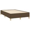 vidaXL Boxspring met matras stof donkerbruin 120x190 cm