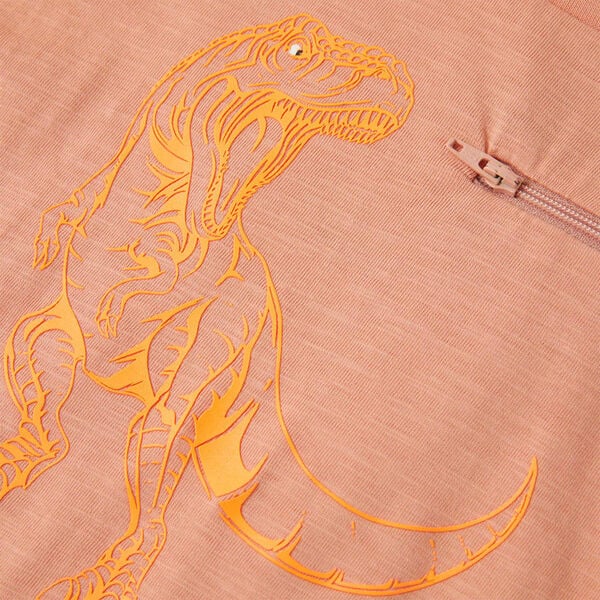 Kindershirt met korte mouwen 116 lichtoranje