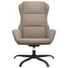 vidaXL Relaxstoel kunstsu&egrave;de taupe
