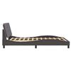 vidaXL Bedframe zonder matras "Zadar" kunstleer grijs 140x200 cm