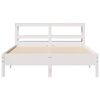 vidaXL Bedframe zonder matras massief grenenhout wit 150x200 cm