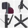 vidaXL Parasol Bordeaux Rood 294 x 294 x 248 cm Polyester en Aluminium