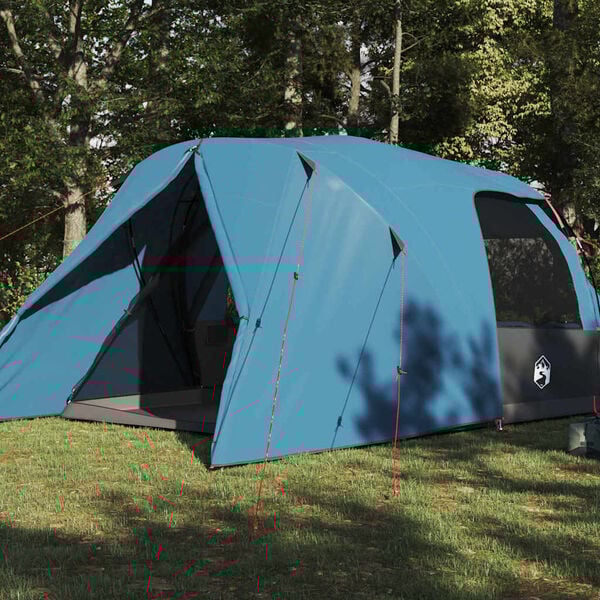 vidaXL Koepeltent met dak met opslag Blauw 455 x 252 x 178 cm