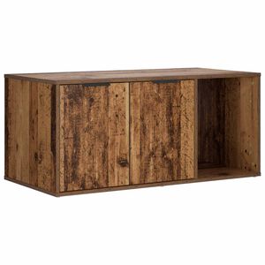 vidaXL Kattenkrat meubel Oud hout 100 x 49 x 45 cm Bewerkt hout