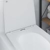 vidaXL Toiletzitting Wit 47 x 36 x 3,4 cm Duroplast