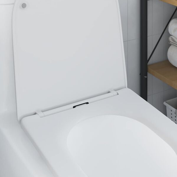 vidaXL Toiletzitting Wit 47 x 36 x 3,4 cm Duroplast