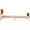 vidaXL Bedframe met hoofdeinde Taupe 100 x 200 cm Stof