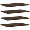 vidaXL Wandschappen 4 st 60x40x1,5 cm bewerkt hout bruin eikenkleur