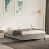 vidaXL Bedframe zonder matras 140x190 cm fluweel lichtgrijs