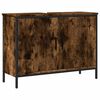 vidaXL Badkamerkast 80x30x60 cm bewerkt hout gerookt eikenkleurig