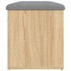 vidaXL Opbergbank Sonoma eiken 82x42x45 cm bewerkt hout